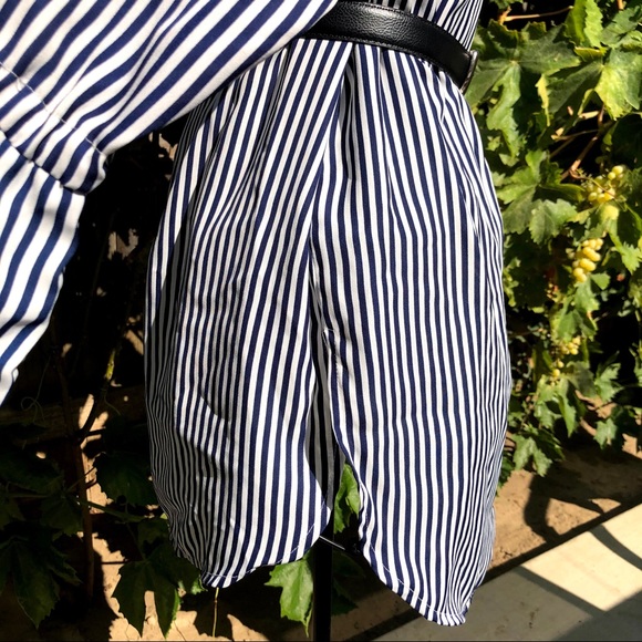 Sioni striped button down blouse w/ bell sleeves - Picture 8 of 9